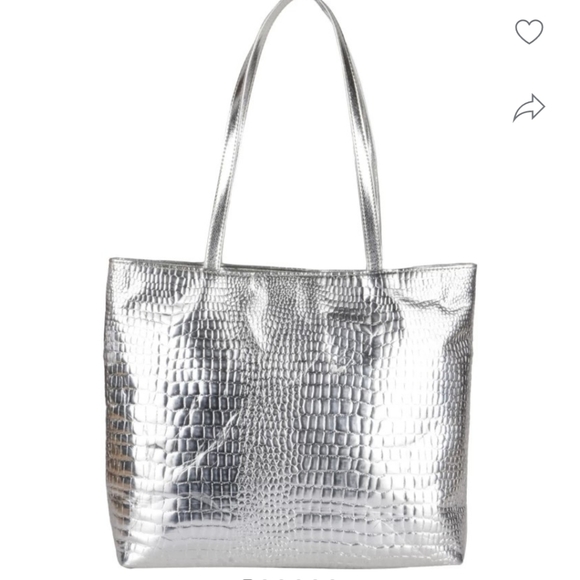 Zara Handbags - Zara Silver Tote - NWOT